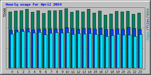 Hourly usage for April 2024