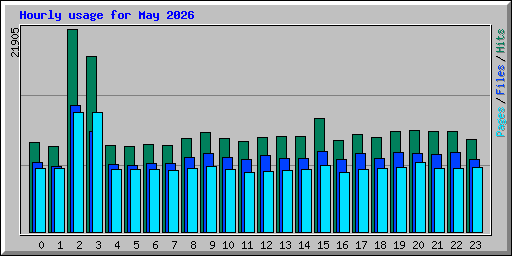 Hourly usage for May 2026
